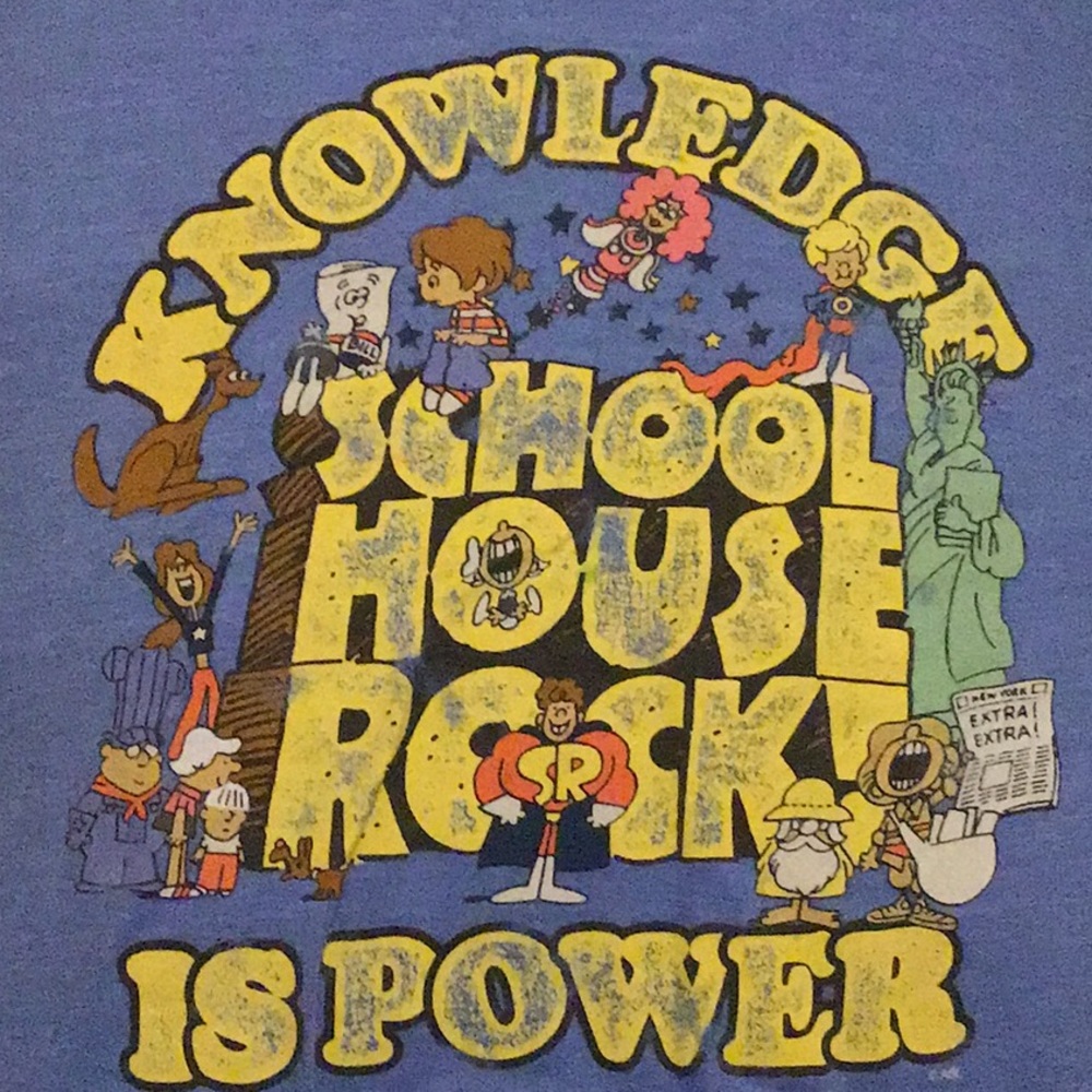 School House Rock “Knowledge is Power” Tee size 2x